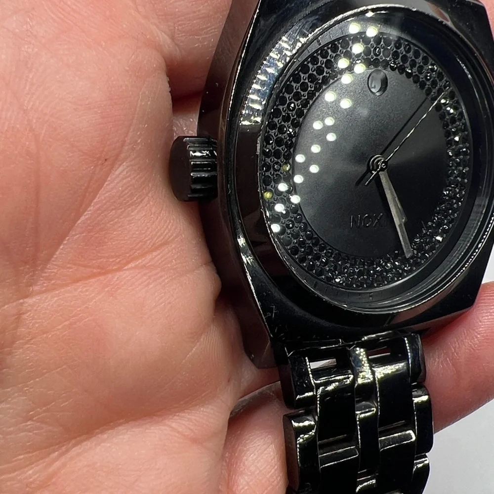 Nixon Own It The Monopoly 100mm Stainless Steel Large Black on Black Watch